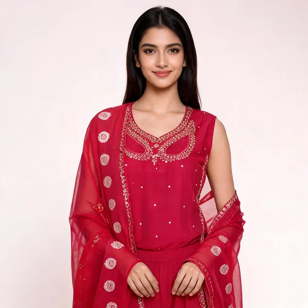 Pink_Roman_Cotton_Suit_Set_With_Dupatta_For_Women