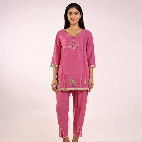 Pink_Silk_Cotton_Co_Ord_Set_For_Women