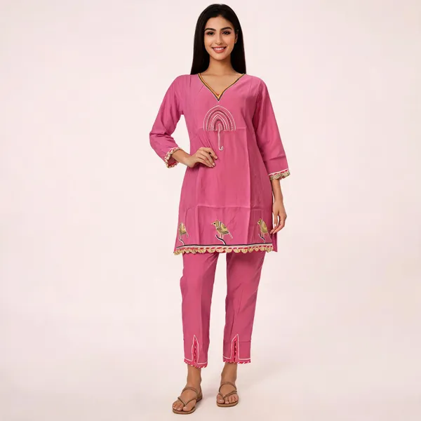 Pink_Silk_Cotton_Co_Ord_Set_For_Women