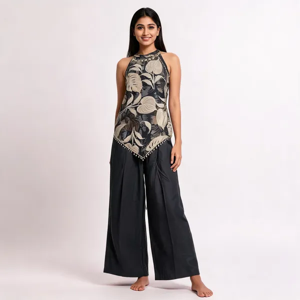 Blue_Silk_Cotton_Co_Ord_Set_For_Women