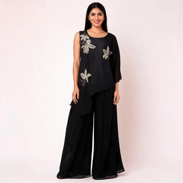 Black_Chiffon_Co_Ord_Set_For_Women