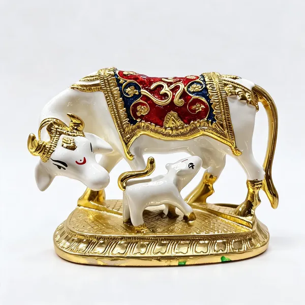 White_Marble_Powder_Sacred_Cow_Figurine