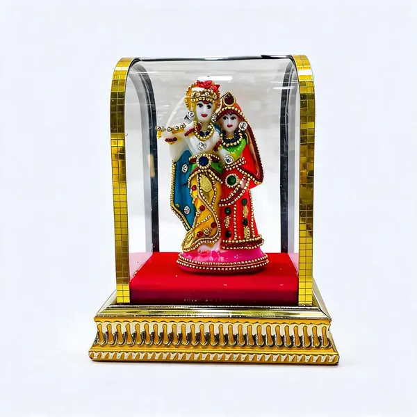 Multicolor_Marble_Powder_Radha_Krishna_Dome_Idol