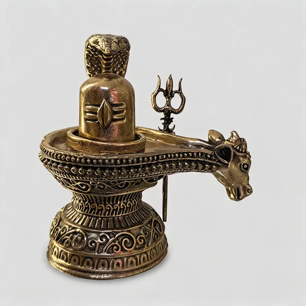 Gold_Brass_Shivling_Idol_For_Decor_And_Puja