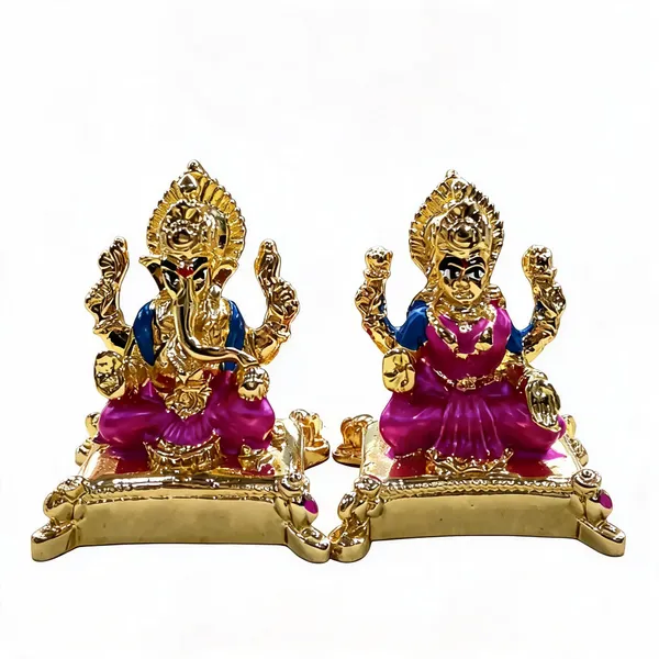 Multicolor_Marble_Powder_Lakshmi_Ganesh_Idol