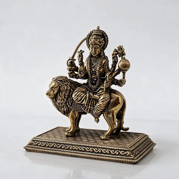 Gold_Brass_Durga_Maa_Idol_For_Decor_And_Puja