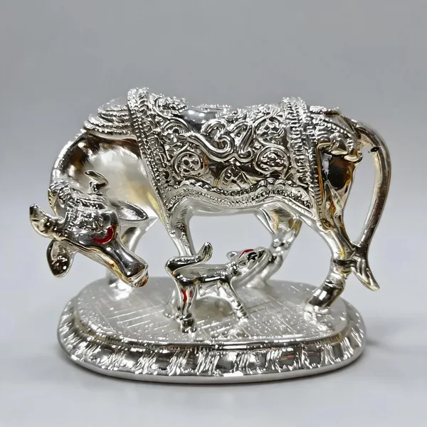 Silver_Marble_Powder_Silver_Sacred_Cow_Figurine