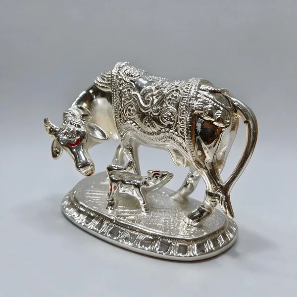 Silver_Marble_Powder_Silver_Sacred_Cow_Figurine