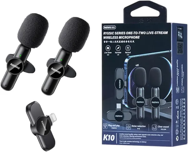 Remax_Ryusic_Series_One-To-Two_Live-Stream_Wireless_Microphone_K10
