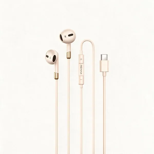 Remax_Type-C_Half-In-Ear_Metal_Wired_EarphonesRm-05A