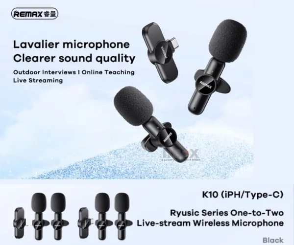REMAX_Ryusic_Series_One-to-Two_Live-Stream_Wireless_Microphone_
K10