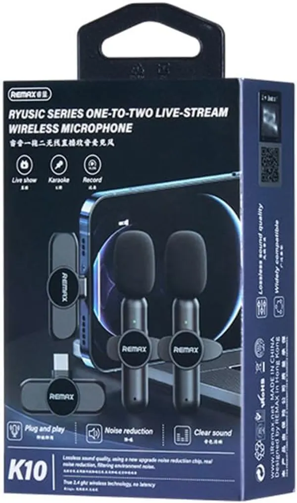 REMAX_Ryusic_Series_One-to-Two_Live-Stream_Wireless_Microphone_
K10