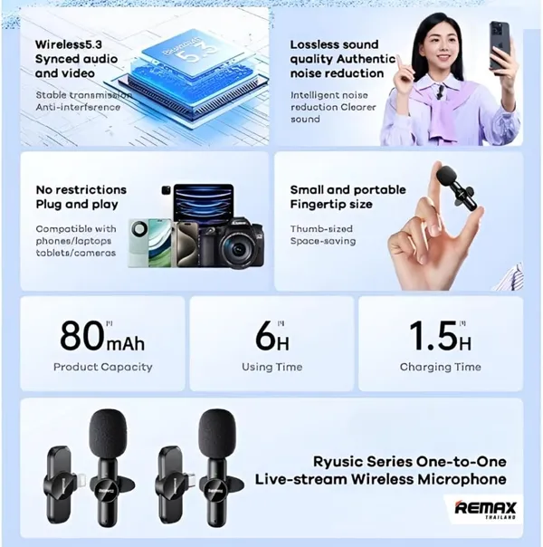 REMAX_Ryusic_Series_One-to-Two_Live-Stream_Wireless_Microphone_
K10