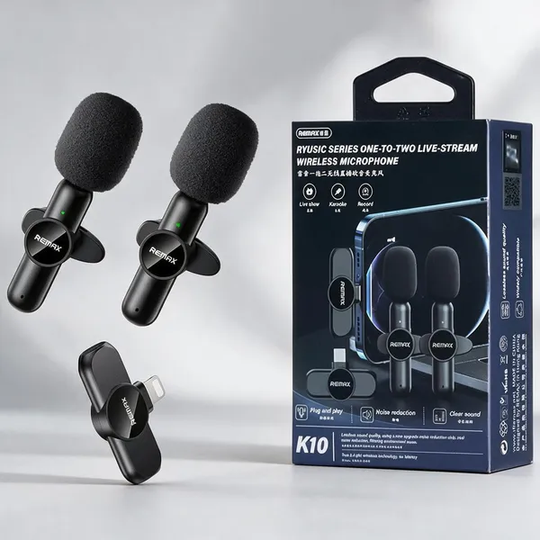 Remax_Ryusic_Series_One-To-Two_Live-Stream_Wireless_Microphone_K10