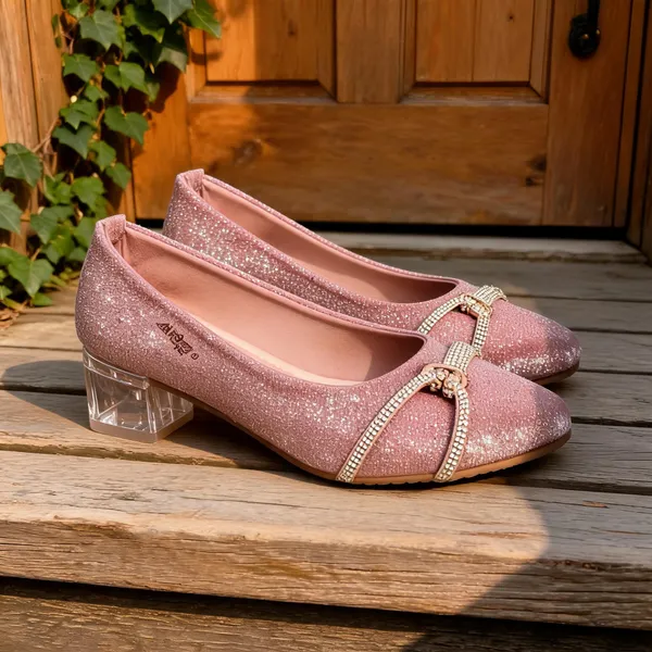 Pink_Synthetic_Embellished_Block_Heel_Shoes_For_Women