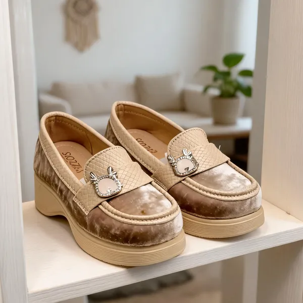 Beige_Synthetic_Jewel_Embellished_Platform_Loafers_For_Women
