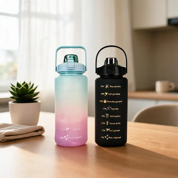 Multicolor_Silicone_&_Plastic_Motivational_Water_Bottle