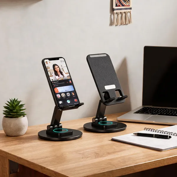 Black_Plastic_&_Metal_Rotating_Metal_Mobile_Stand_(Pack_of__2_)