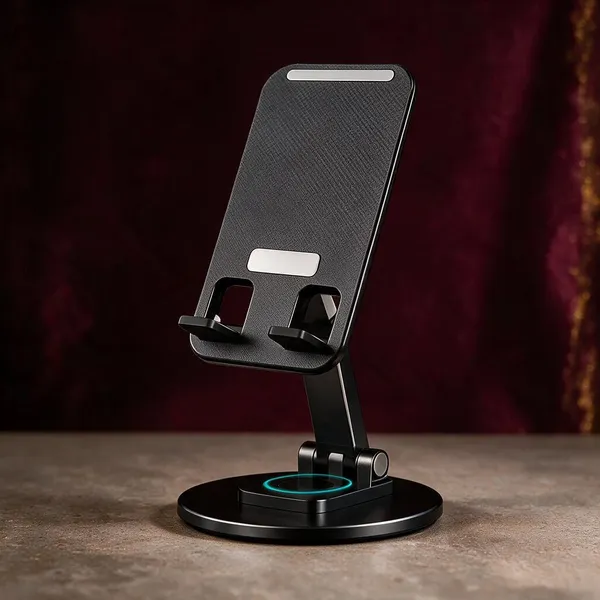 Black_Plastic_&_Metal_Rotating_Metal_Mobile_Stand_(Pack_of__2_)