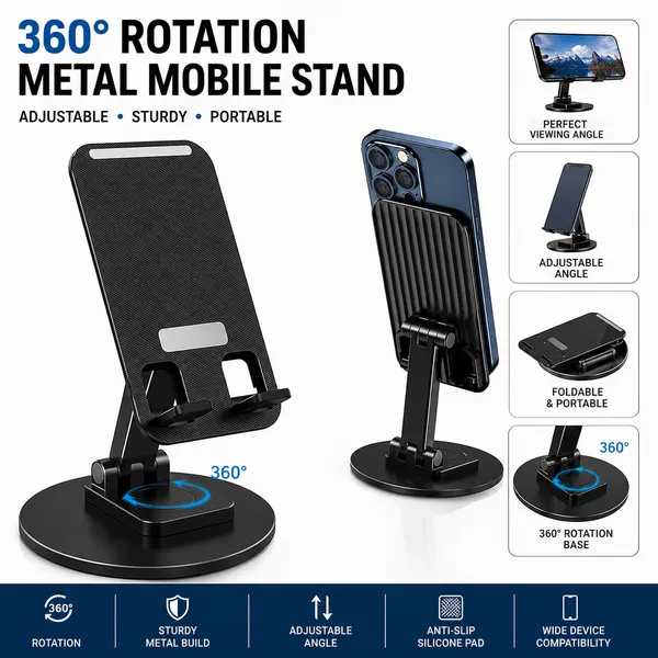 Black_Metal_360_Degree_Rotating_Adjustable_Mobile_Stand