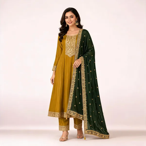 Yellow_Cotton_Kurta_Set_For_Women