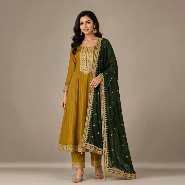 Yellow_Cotton_Kurta_Set_For_Women