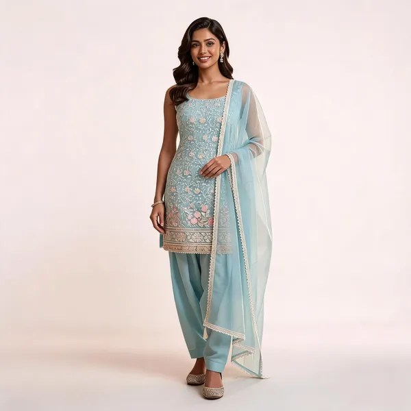Sea_Green_Cotton_Kurta_Set_For_Women