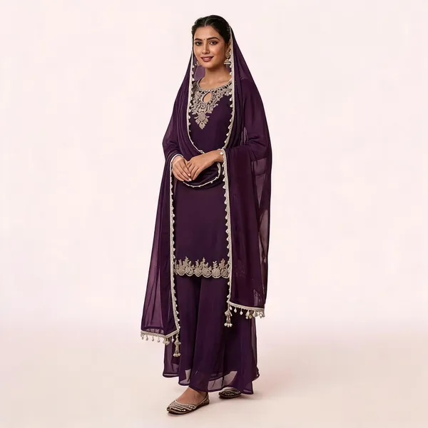 Lavender_Cotton_Kurta_Set_For_Women