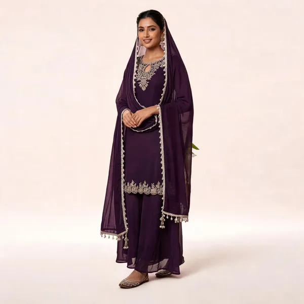 Lavender_Cotton_Kurta_Set_For_Women