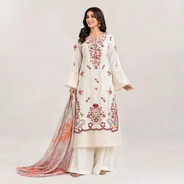 White_Cotton_Kurta_Set_For_Women