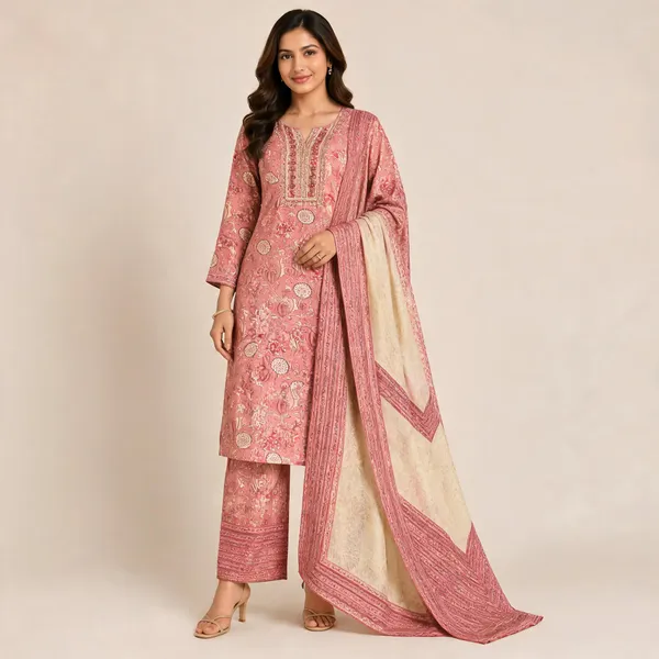 Pink_Cotton_Kurta_Set_For_Women