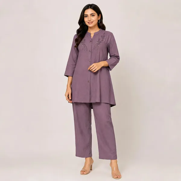 Lavender_Cotton_Co-Ord_Set_For_Women