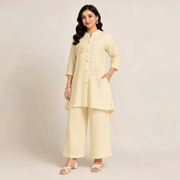 Cream_Cotton_Co-Ord_Set_For_Women
