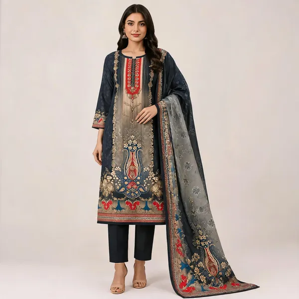 Multicolor_Cotton_Kurta_Set_For_Women