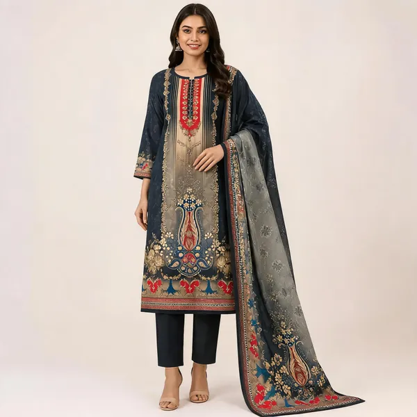 Multicolor_Cotton_Kurta_Set_For_Women