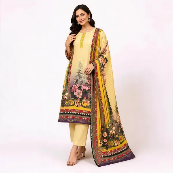 Multicolor_Cotton_Kurta_Set_For_Women