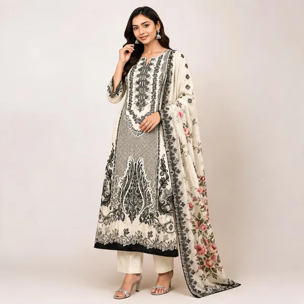 White_Cotton_Kurta_Set_For_Women