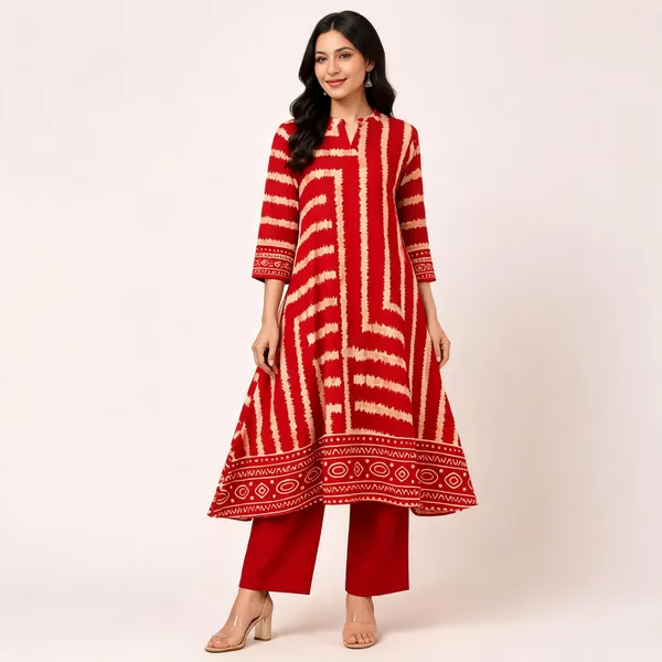 Red_Cotton_Co-Ord_Set_For_Women