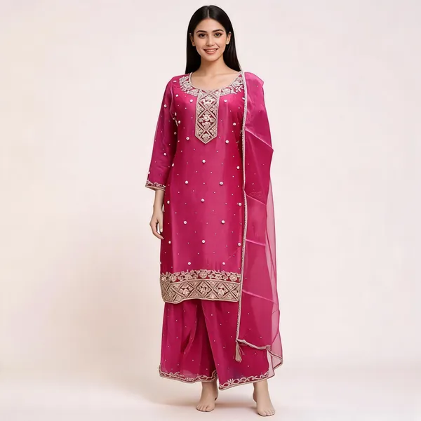 Rani_Soft_Silk_Kurta_Set_For_Women