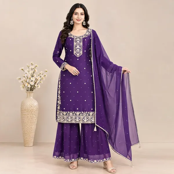 Purple_Soft_Silk_Kurta_Set_For_Women