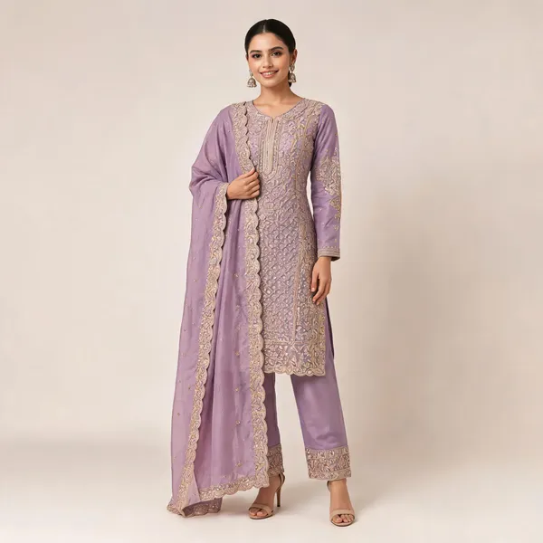 Lavender_Vichitra_Kurta_Set_For_Women