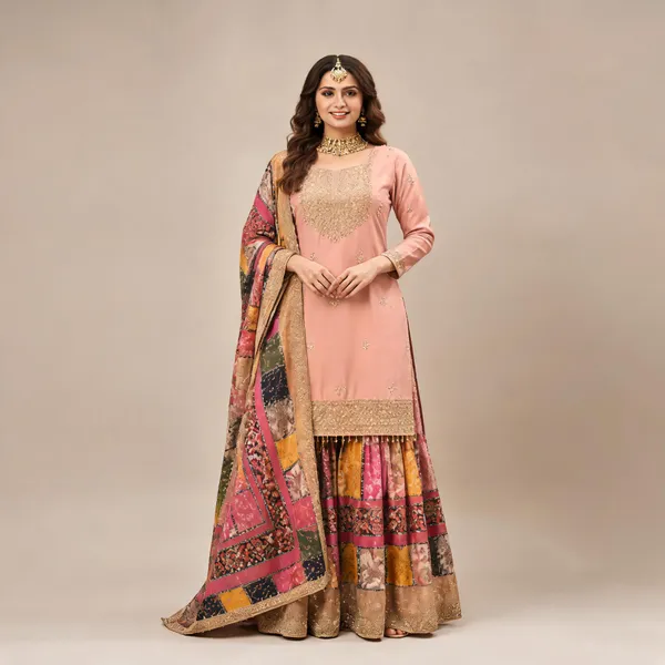 Pitch_Vichitra_Kurta_Set_For_Women