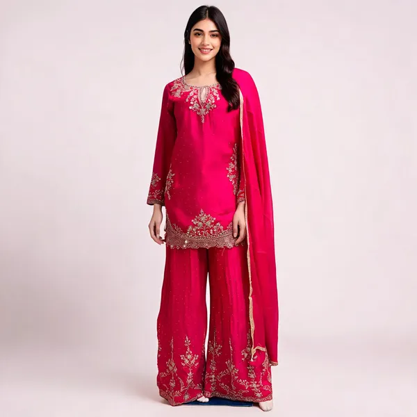 Rani_Silk_Kurta_Set_For_Women