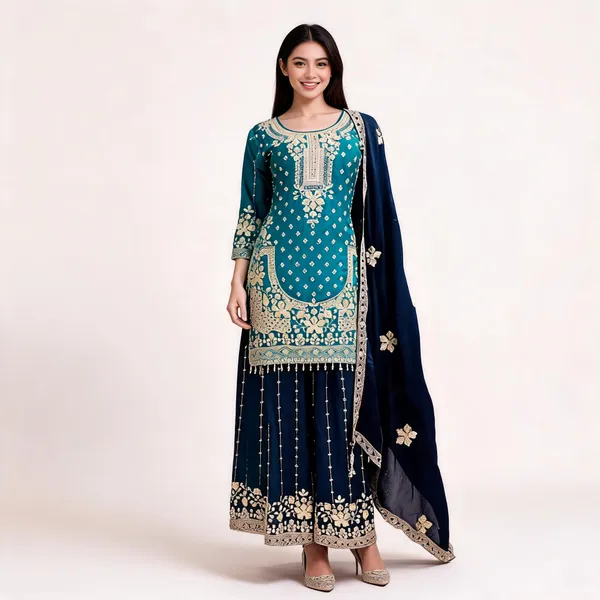 Green_Silk_Kurta_Set_For_Women