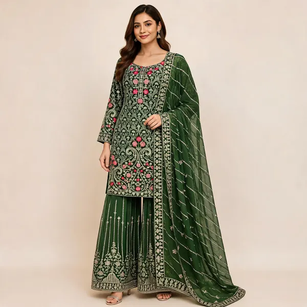 Sea_Green_Silk_Kurta_Set_For_Women