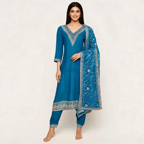 Firozi_Vichitra_Kurta_Set_For_Women