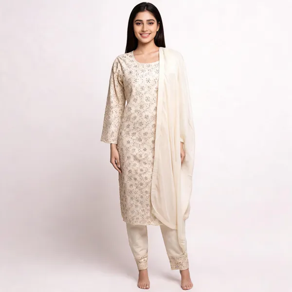 White_Lace_Kurta_Set_For_Women