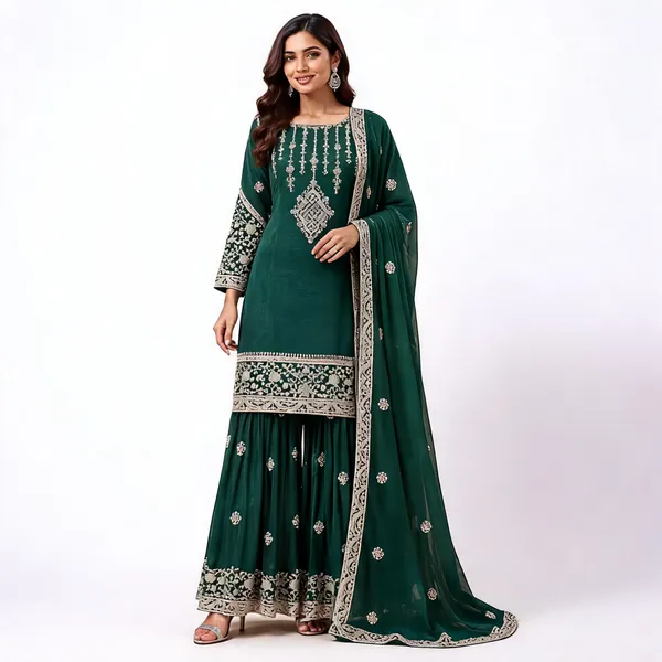 Green_Silk_Kurta_Set_For_Women