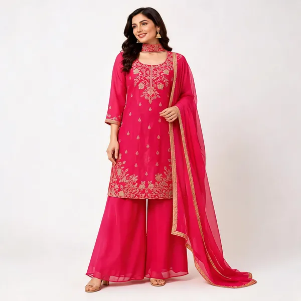 Red_Silk_Kurta_Set_For_Women