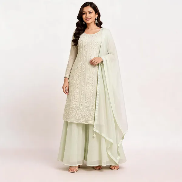 Pista_Green_Georgette_Kurta_Set_For_Women